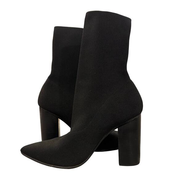 Sol Sana Shoes - Sol Sana Dannii bootie, Black sock bootie w/block heel, EU size 40,US size 9-9.5